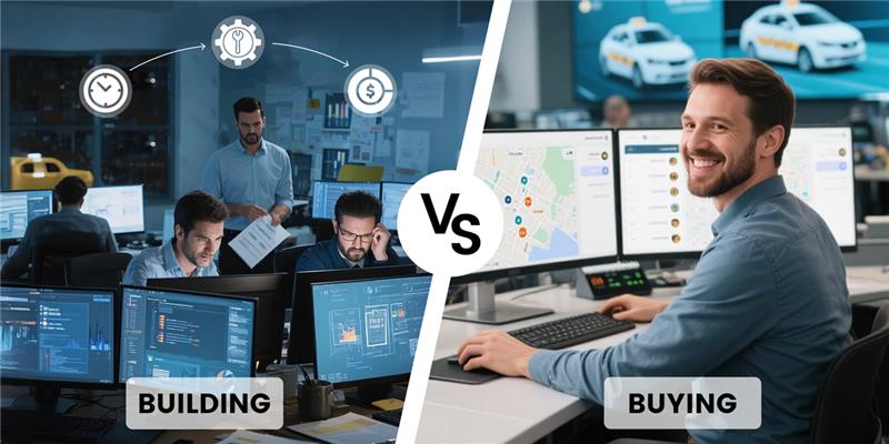 Building vs Buying Taxi Software – Complex Setup vs Ready Solution