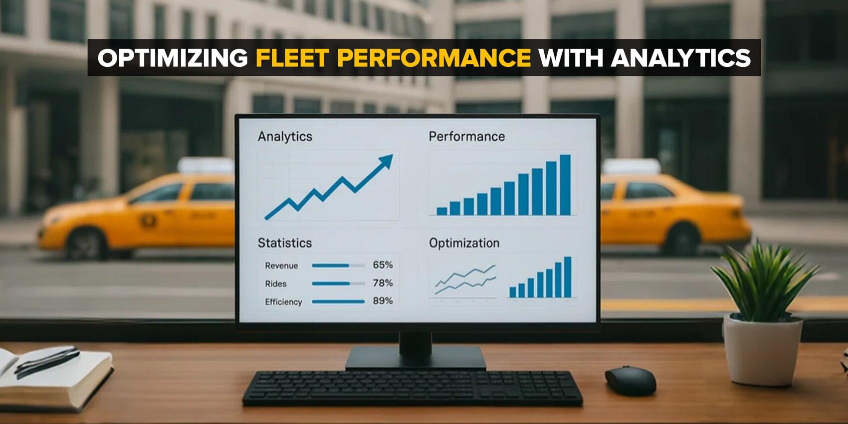 fleet performance analytics with charts, graphs, and statistics