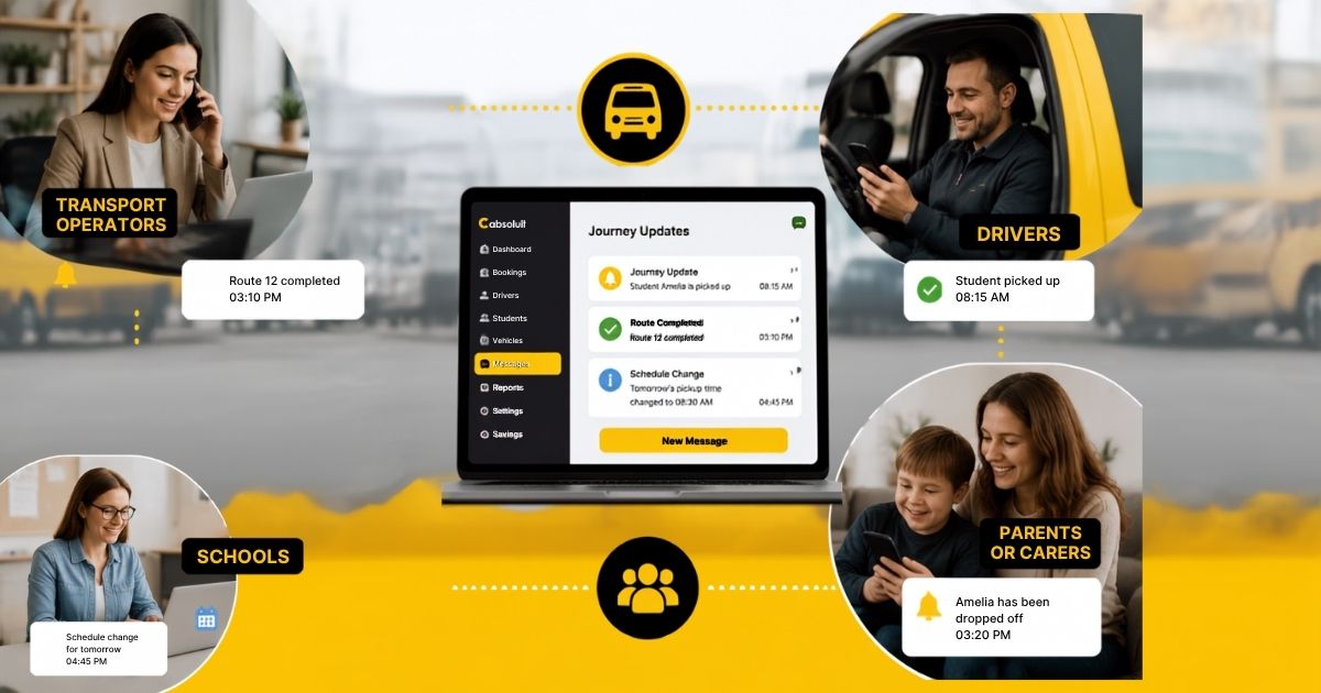 Special needs school transport software supporting wheelchair-accessible journeys and safer student transportation